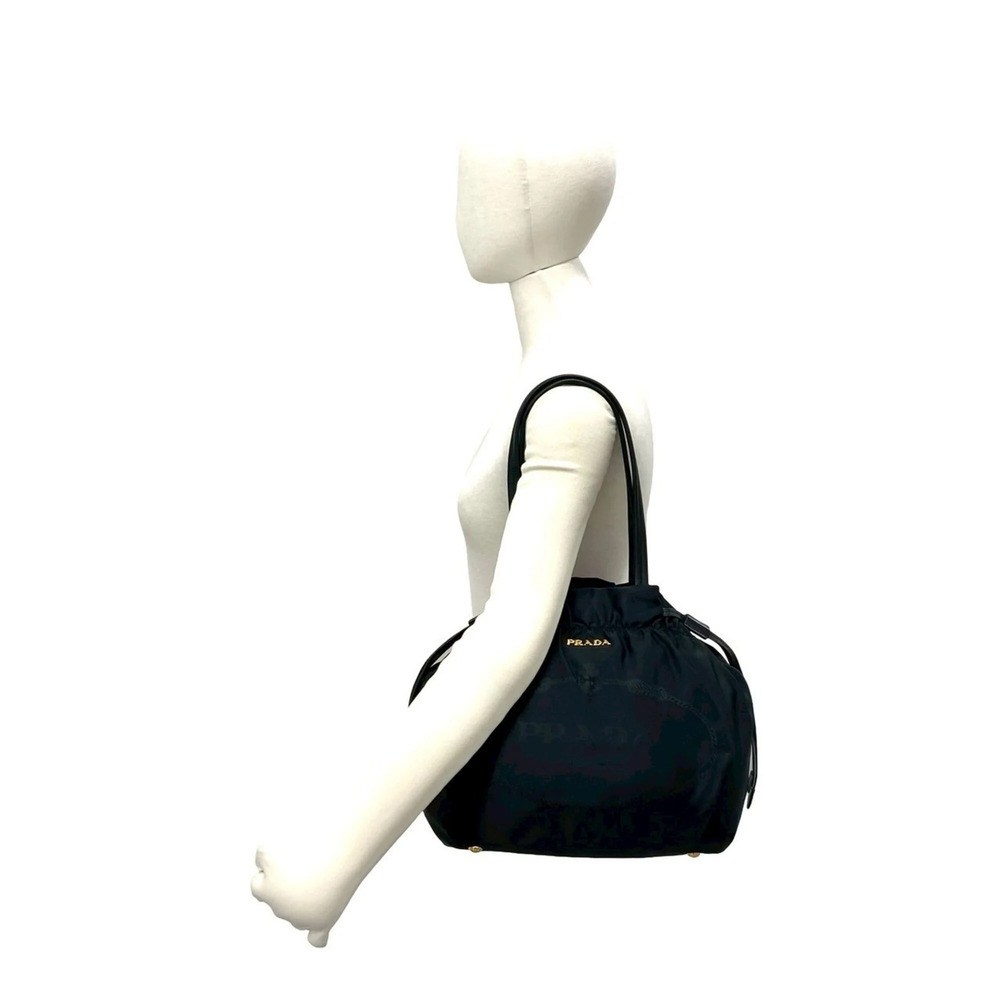PRADA Black Leather Shoulder Bag - Picture 2 of 10